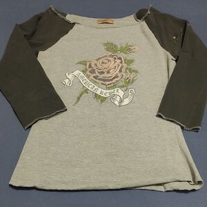 Gray Long Sleeve Top